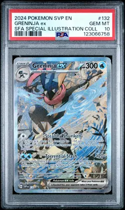 2024 POKEMON SVP EN-SV BLACK STAR PROMO #132 GRENINJA EX PSA 10 - Image 1