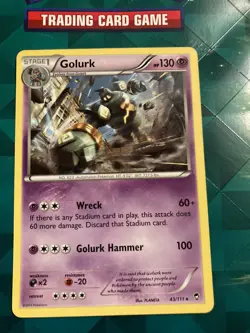Pokemon TCG Golurk Furious Fists 43/111 Regular Rare-NM - Image 1