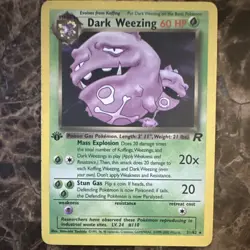 Pokemon TCG Dark Weezing Team Rocket 31/82 1st Edition Rare 60 HP Stage 1 Engli… - Image 1