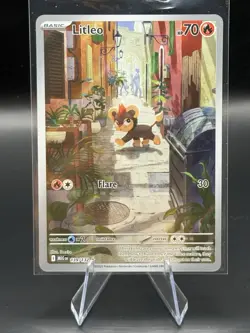 Litleo 139/132 Mega Evolution Illustration Rare Full Art Holo Pokemon TCG NM/M - Image 1