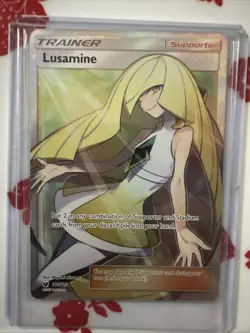 Pokemon TCG Lusamine 110/111 Holo Full Art Ultra Rare Crimson Invasion - Image 1