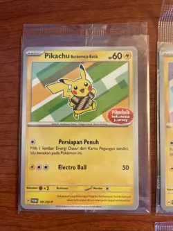 SEALED SET - 4 Pikachu Batik Indonesia Promo Pokemon 101/SV-P 155 154 190/SV-P - Image 2