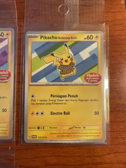 SEALED SET - 4 Pikachu Batik Indonesia Promo Pokemon 101/SV-P 155 154 190/SV-P - Image 4