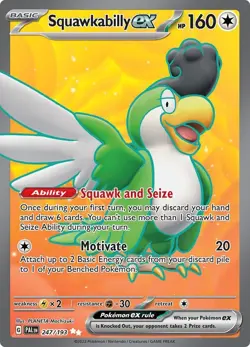 Squawkabilly EX 247/193 - Paldea Evolved - Ultra Rare - Pokemon TCG (NM) - Image 1