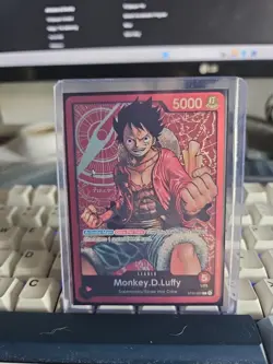 One Piece English Monkey.D.Luffy ST01-001 Leader Foil - Lightly Played - Image 1