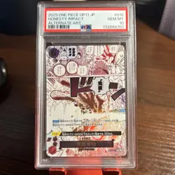 One Piece PSA 10 Honesty Impact OP11 018 Alt Art 2025 Japanese - Image 1
