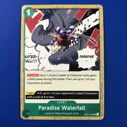 One Piece OP01-057 (Paradise Waterfall) English UC CCG CARD Romance Dawn RARE EN - Image 1