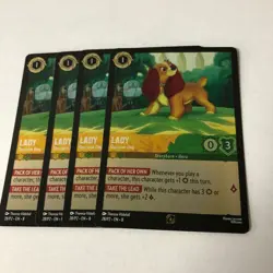 Foil Promo Lady Decisive Dog Reign of Jafar 4x x4 Disney Lorcana Playset - Image 2