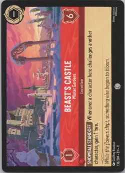 Disney Lorcana Winterspell (11) - Playset (4) #136 Beast's Castle - Winter Garde - Image 2