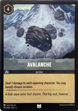 195/204 AVALANCHE URSULAS RETURN UNCOMMON DISNEY LORCANA CARD - Image 1