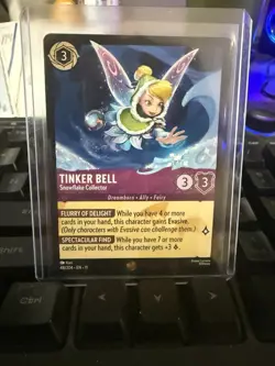 Disney Lorcana Winterspell (11) #48/204 Tinker Bell - Snowflake Collector - Image 1