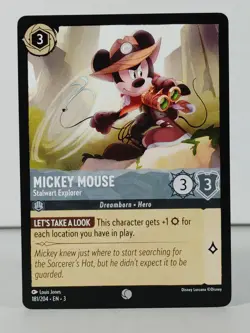 Mickey Mouse - Stalwart Explorer LORCANA Into the Inklands - 181/204 singles - Image 1