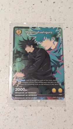 Union Arena Megumi Fushiguro Participation Card Set Sealed Promo Pack (3 Cards) - Image 1