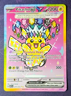 Pikachu EX SIR 277/217 Ascended Heroes English Pokemon Card - NM/M Pack Fresh - Image 2