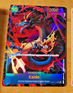 ONE PIECE ENGLISH CARD HOLO GAME CARTE OP05-118 Kaido SEC Alt Art EN JCC MINT - Image 1