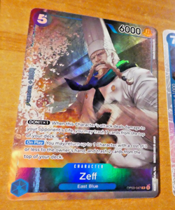 ONE PIECE ENGLISH CARD GAME HOLO CARTE Zeff OP03-047 Alt Art EN NM - Image 1