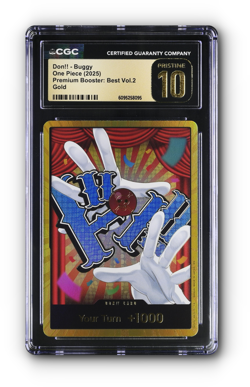 ONE PIECE DON!! Card (Buggy) (Gold) -The Best- Vol. 2 - CGC 10 PRISTINE - Image 1