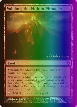 MTG Valakut, the Molten Pinnacle (228/5) Zendikar Promos MP FOIL - Image 1