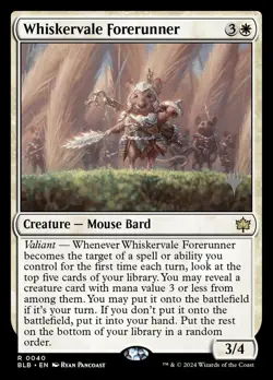 MTG Magic the Gathering Whiskervale Forerunner (40p/160) Bloomburrow Promos LP - Image 1