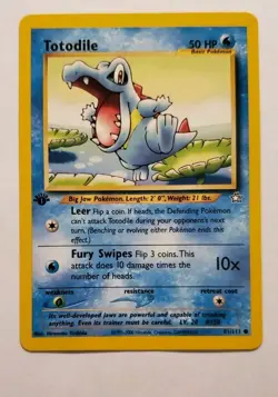Pokemon Totodile 81/111 1st Edition Neo Genesis Common Vintage WOTC - Image 1