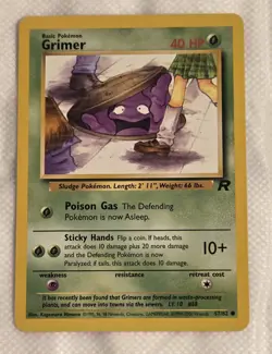 Pokemon Grimer 57/82 1st Edition Team Rocket 1999 - Image 1