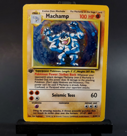 Machamp #8 1999 Pokemon 1st Edition Base Set Holo Foil TCG Card 8/102 - Image 1