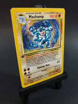 Machamp #8 1999 Pokemon 1st Edition Base Set Holo Foil TCG Card 8/102 - Image 5
