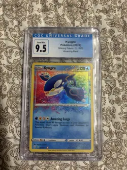 Pokemon Kyogre Amazing Rare Shining Fates CGC 9.5 021/072 Holo 2021 - Image 1