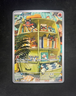 Litten 167/162 Scarlet & Violet Temporal Forces Pokemon Card Near Mint Condition - Image 1