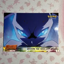 Pokemon TCG Leaving the Nest Pokemon Topps Mewtwo Strikes Back 4 Blue Logo - Image 1