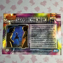 Pokemon TCG Leaving the Nest Pokemon Topps Mewtwo Strikes Back 4 Blue Logo - Image 2