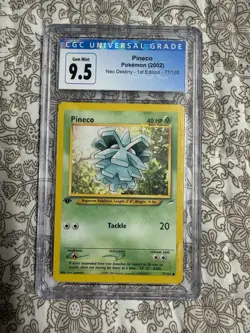 Pokemon Pineco Neo Destiny 77/105 1st Edition CGC 9.5 2002 English - Image 1