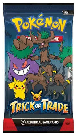 1 x POKEMON TRICK OR TRADE 2024 SEALED BOOSTER PACK HALLOWEEN - Image 1