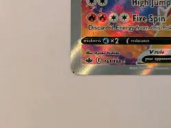 Blaziken V 161/198 Rare Ultra Chilling Reign Pokemon MISCUT ALIGNMENT DOT ERROR - Image 2