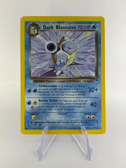 2002 Pokemon Dark Blastoise 4/110 Non Holo Legendary Collection - Image 1