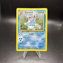 #3 Azumarill 2/111 Neo Genesis 2000 Holo Rare WOTC Pokemon Card TCG - Image 1