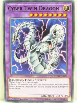 Yu-Gi-Oh - 2x #B026 Cyber Twin Dragon - LEDD - Legendary Dragon Decks 3 - Image 1