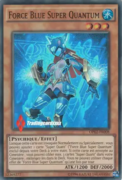 ♦Yu-Gi-Oh!♦ Force Blue Super Quantum (Layer) : OP02-FR008 -VF/SUPER RARE - Image 1