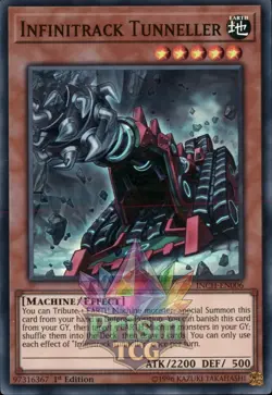 1st ed Infinitrack Tunneller super rare INCH-EN006 Yugioh - Image 1