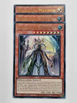 Yu Gi Oh - 3x CH01-EN016 Dogmatika Maximus - Ultra Rare - Image 1