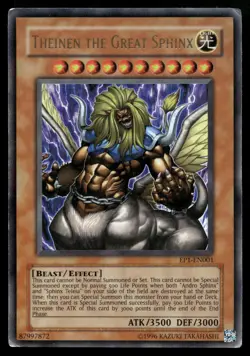 THEINEN THE GREAT SPHINX EP1-EN001 ULTRA RARE EXCLUSIVE PACK YU-GI-OH - Image 1