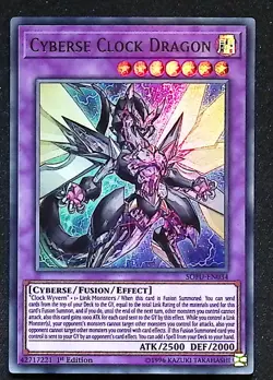Cyberse Clock Dragon - SOFU-EN034 - Ultra Rare 1st Edition Yugioh - Image 1