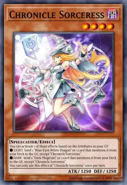 MZMU-EN032 Chronicle Sorceress Super Rare YuGiOh! PRE ORDER - Image 1