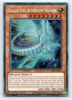 Galaxy-Eyes Afterglow Dragon - RA01-EN017 - Secret Rare - 1st Edition Yugioh - Image 1