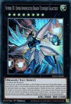 Yu Gi Oh ! Numero 38:Espoir Annonciateur Dragon Titanesque Galactique RA02-FR036 - Image 1