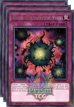X3 Playset 1st ed Deck Devastation Virus rare WISU-EN058 Yugioh - Image 1
