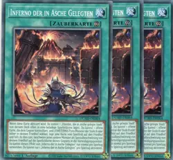 yugioh 3x Inferno der in Asche Gelegten DUAD-DE064 Common 1Auflage Deutsch - Image 1
