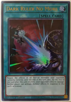 YuGiOh Dark Ruler No More Ultra Rare 1st Edition RA01-EN060 - Image 1
