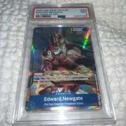 PSA 9 2025 ONE PIECE OP13 EN EDWARD NEWGATE ALTERNATE ART - Image 1