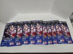 10 x One Piece OP14 - THE AZURE SEA’S SEVEN - Sleeved Blister Booster Packs Lot - Image 1